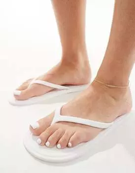 ASOS DESIGN — Filo — белые шлепанцы