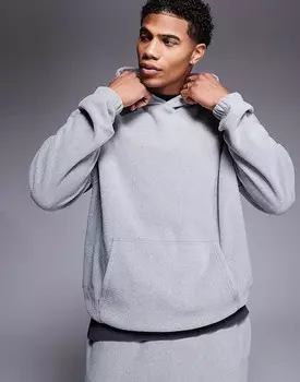 ASOS DESIGN – флисовая толстовка серого цвета