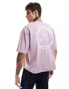 ASOS DESIGN – футболка Kastiges Oversize цвета Rosa с принтом City