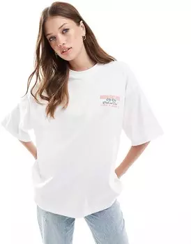 ASOS DESIGN – футболка оверсайз кремового цвета с надписью «Сан-Франциско»