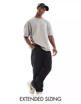 ASOS DESIGN – футболка оверсайз размытого серого цвета