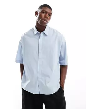ASOS DESIGN – голубая рубашка свободного кроя свободного кроя