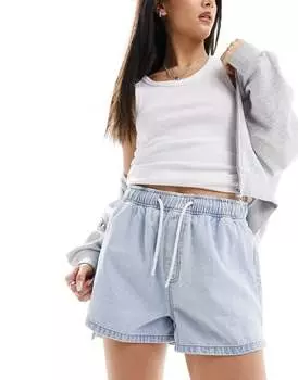 ASOS DESIGN – голубые джинсовые шорты-слипоны