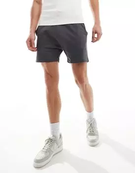 ASOS DESIGN – графитовые шорты-чиносы скинни