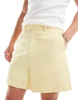 ASOS DESIGN – Элегантные короткие шорты-бермуды с вафельной текстурой