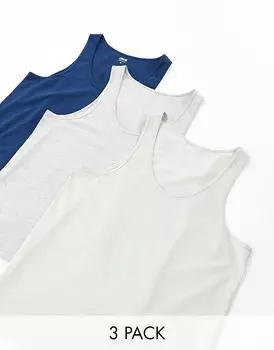 ASOS DESIGN – Комплект из 3 футболок разных цветов