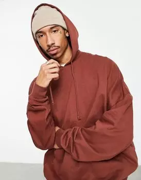 ASOS DESIGN – коричнево-оранжевая толстовка в стиле oversize Extreme