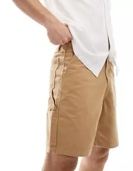 ASOS DESIGN – коричневые шорты плотника