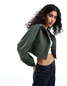 ASOS DESIGN – короткая куртка-дождевик цвета хаки