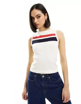 ASOS DESIGN – корректирующий топ без рукавов в цветную бесшовную полоску