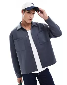 ASOS DESIGN – куртка оверсайз цвета антрацитфарбенер неопреноптик