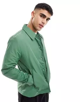 ASOS DESIGN – Легкая зеленая куртка Харрингтон