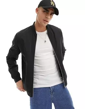 ASOS DESIGN – легкий бомбер черного цвета