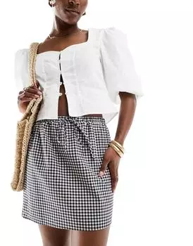 ASOS DESIGN – мини-юбка в клетку Vichy