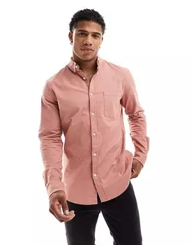 ASOS DESIGN – оранжевая оксфордская рубашка облегающего кроя