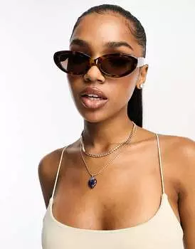 ASOS DESIGN – Овальные солнцезащитные очки черепаховой расцветки