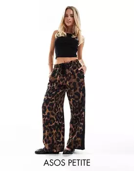 ASOS DESIGN Petite Брюки без застежки с контрастными полосками