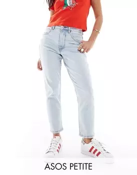 ASOS DESIGN Petite – Удобные голубые джинсы облегающего кроя для мамы