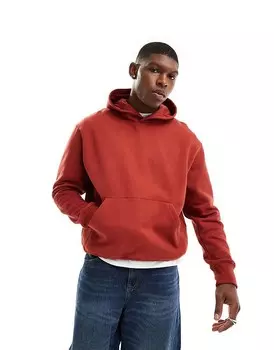 ASOS DESIGN – плотная толстовка оверсайз бордового цвета, 400 г/м