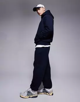 ASOS DESIGN – Premium – плотные джоггеры оверсайз темно-синего цвета, 400 г/м