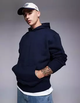 ASOS DESIGN – Premium – толстая толстовка оверсайз темно-синего цвета, 400 г/м