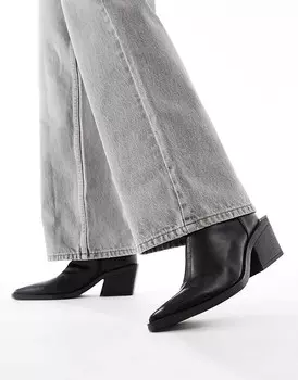 ASOS DESIGN – Refresh – Черные ботинки в стиле вестерн