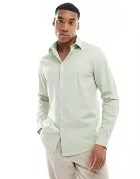 ASOS DESIGN – рубашка стандартного кроя шалфейного цвета