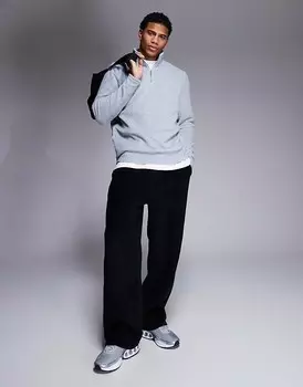 ASOS DESIGN – Серая флисовая толстовка на молнии