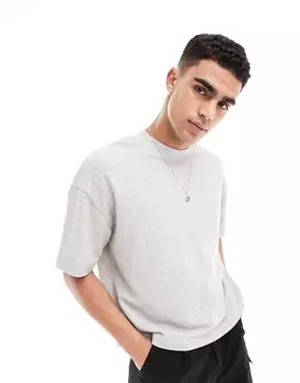 ASOS DESIGN – Серая футболка свободного кроя свободного кроя
