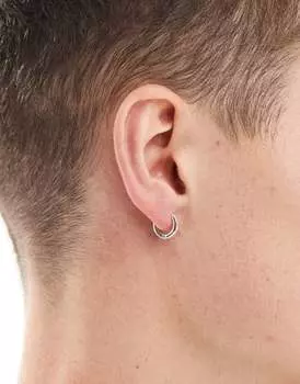 ASOS DESIGN – Серебристые серьги-кольца, диаметр 9 мм