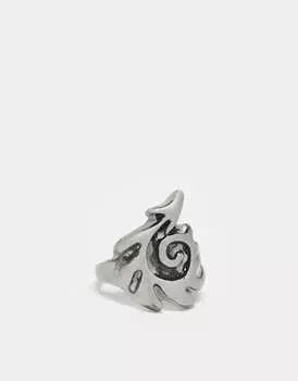 ASOS DESIGN – Серебряное кольцо с татуировкой