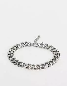 ASOS DESIGN – серебряный браслет-цепочка средней тяжести