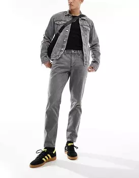 ASOS DESIGN – серые джинсы зауженного кроя