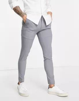 ASOS DESIGN – серые костюмные брюки очень узкого кроя