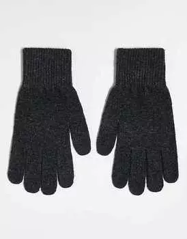ASOS DESIGN – серые перчатки из полиэстера с сенсорным экраном