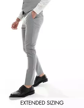 ASOS DESIGN – серые узкие брюки