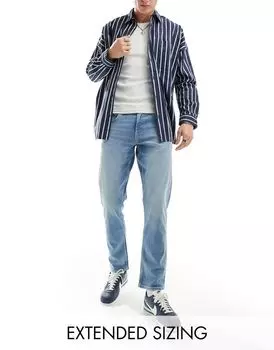 ASOS DESIGN – синие джинсы скинни эластичного и потертого цвета