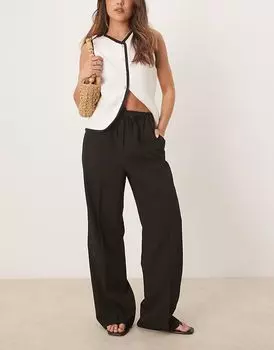 ASOS DESIGN строгие брюки черного цвета