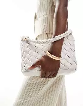 ASOS DESIGN Сумка на плечо, ткань кремового цвета