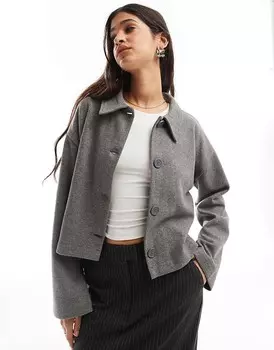 ASOS DESIGN – Супермягкий темно-серый кардиган свободного кроя