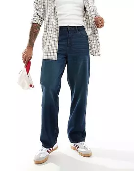 ASOS DESIGN – Темно-синие очень свободные джинсы