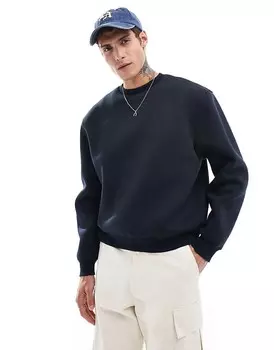 ASOS DESIGN – темно-синяя толстовка свободного кроя из дайверского материала