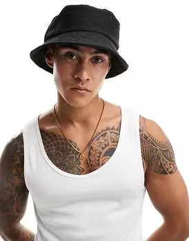 ASOS DESIGN – текстурированная черная панама