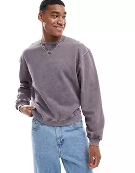 ASOS DESIGN – толстовка оверсайз графитово-серого цвета свободного кроя
