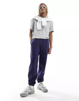 ASOS DESIGN – толстые джоггеры оверсайз темно-синего цвета, 400 г/м.