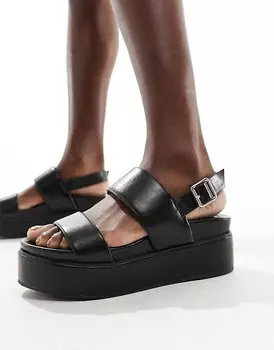 ASOS DESIGN – Tucker 2 – Черные туфли на массивной плоской платформе
