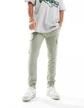 ASOS DESIGN — узкие брюки карго Sage