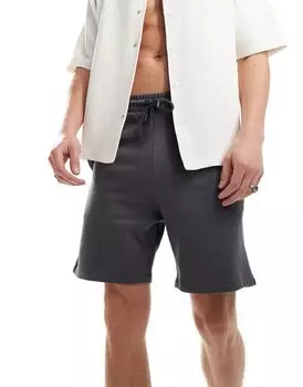 ASOS DESIGN — узкие темно-серые шорты