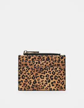 ASOS DESIGN – Визитница с леопардовым принтом