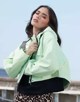 ASOS DESIGN – Высококачественная непромокаемая куртка зеленого цвета